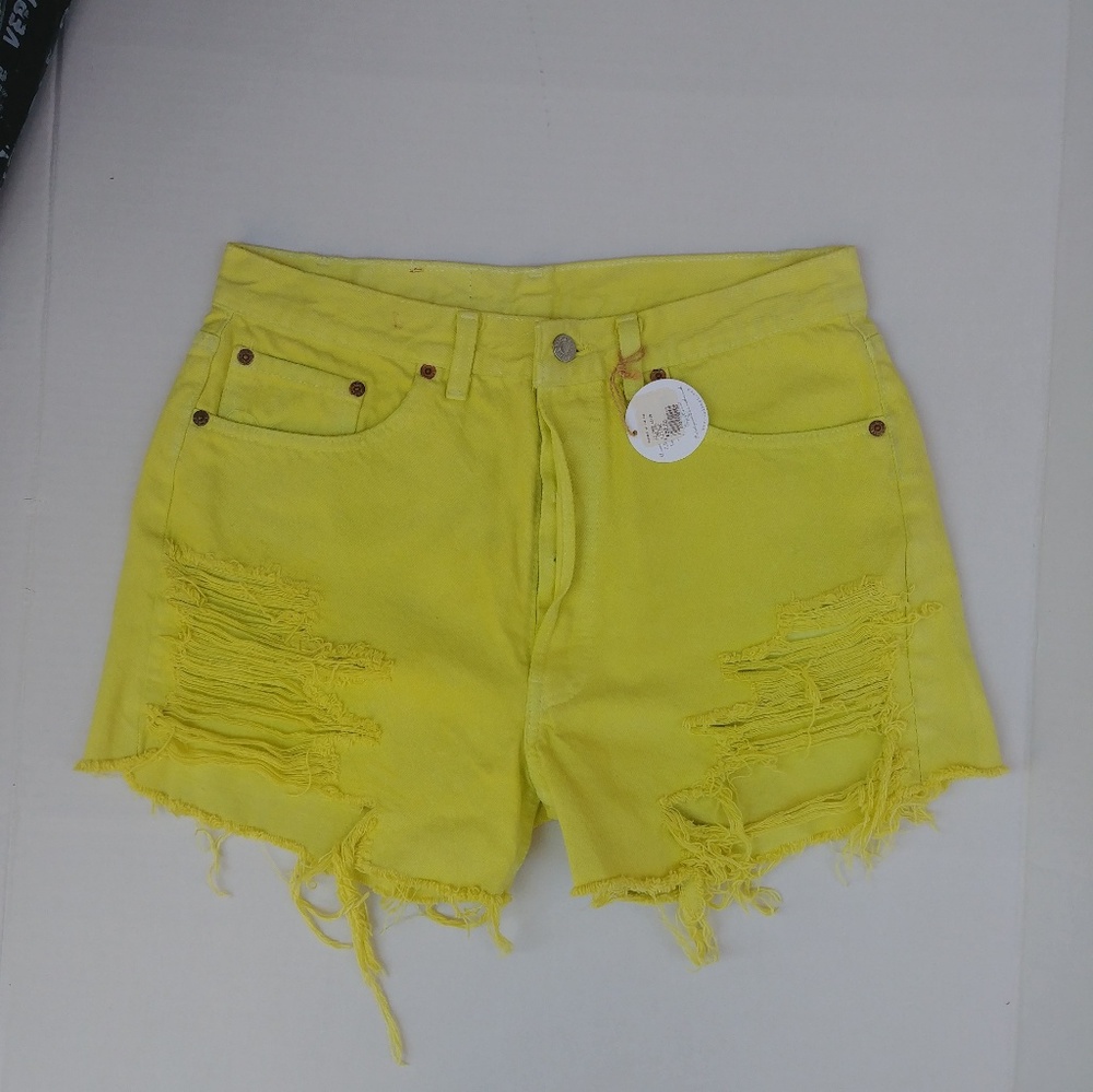 Rare vintage levis dyed Jean shorts